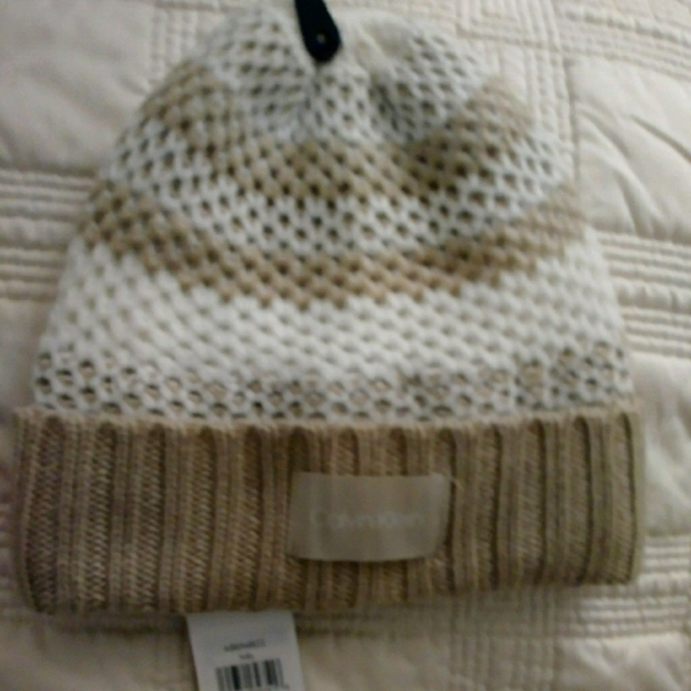 Calvin Klein beanie, brown tones. NWT